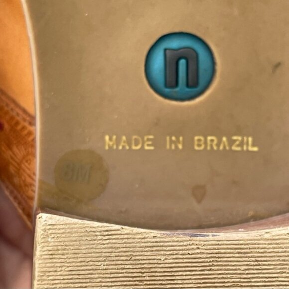 Nicole Rage Western Leather Mules Womens Size 8 - Picture 5 of 8